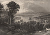 Lochwinnoch. Castle Semple Loch. Scotland. FLEMING 1868 old antique print