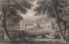 Inchrye Abbey, Lindores, Fife, Scotland (demolished). STEWART 1868 old print