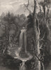 Falls of Acharn, near Kenmore, Aberfeldy, Scotland. MACKENZIE 1868 old print