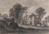 Balmerino Abbey, Fife, Scotland. STEWART 1868 old antique print picture
