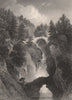 Falls of the Bruar, near Blair Atholl. Scotland. DONALDSON 1868 old print