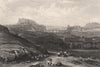 Edinburgh (from near St. Anthony's Chapel). Scotland. DICK 1868 old print