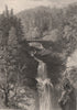 The upper Fall of Moness, Birks of Aberfeldy. Scotland. HOUSTON 1868 old print