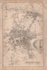 EDINBURGH & LEITH antique town city plan. Scotland. SWANSTON 1868 old map