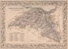 Antique county map of Edinburghshire or Midlothian. FULLARTON 1868 old