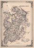 Decorative antique county map of Selkirkshire, Scotland. FULLARTON 1868