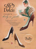 Dolcis Courts… lovely as jewels. Bally of Switzerland. Fashion advert 1955