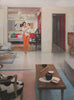 1950's household. Mother and child. Fashion. BRITISH VOGUE 1955 print