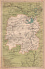 Hunan (Hunan) China province map. Changsha. STANFORD 1908 old antique
