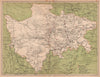 Szechwan (Sichuan/Chongqing) China province map. Chengtu/Chengdu. STANFORD 1908