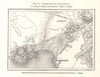 Athens & its Long Walls per Kiepert & Schmidt. Greece. Sketch map 1885 old