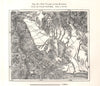 The Eurotas Valley. Sparta. French Staff Map. Greece. Sketch map 1885 old