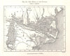 The Delta of the Danube. Romania. Sketch map 1885 old antique plan chart