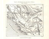 Montenegro and the Lake of Skadar. Sketch map 1885 old antique plan chart