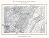 Colonies of the Roman Veterans. Faenza Italy. Sketch map 1885 old antique