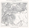 North Italy German Communes. Tredici Comuni. Cimbrian language. Sketch map 1885