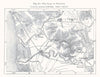 Lake of Bientina. Austrian Staff Map. Pisa Lucca Italy. Sketch map 1885