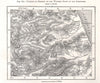 Valleys of erosion of the eastern Slope of the Apennines. Italy. Sketch map 1885