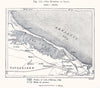 The Marshes of Salpi. Saline di Margherita di Savoia. Italy. Sketch map 1885