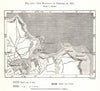 The Harbour of Brindisi in 1871. Italy. Sketch map 1885 old antique chart