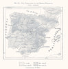 The Table-lands of the Iberian Peninsula. Spain. Sketch map 1885 old