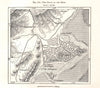 The Delta of the Ebro. Tortosa. Spain. Sketch map 1885 old antique chart