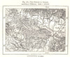 The Steppes of Aragon, per Willkomm. Zaragoza Lerida. Spain. Sketch map 1885