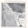 Sao Joao da Foz and the Mouth of the Douro. Portugal. Sketch map 1885 old