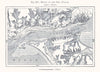Mouth of the Tejo (Tagus). Lisbon Lisboa. Portugal. Sketch map 1885 old