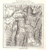 The Lake of Annecy. Haute-Savoie. Sketch map 1885 old antique plan chart