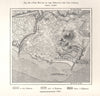 The Mouth of the Herault and Cap D'Agde. Hérault. Sketch map 1885 old