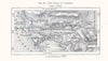 The Canal of Caronte. Bouches-du-Rhône. Sketch map 1885 old antique chart