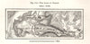 The Lake of Chalain. Jura. Sketch map 1885 old antique vintage plan chart