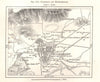 Clermont and Montferrand city town plan. Puy-de-Dôme. Sketch map 1885 old