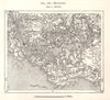 Morbihan. Vannes. Sketch map 1885 old antique vintage plan chart