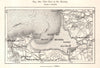 The Bay of Mont St. Michel. Avranches St Malo. Manche. Sketch map 1885 old