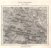 Fontainebleau. Seine-et-Marne. Sketch map 1885 old antique plan chart
