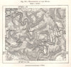 Meanderings of the Meuse. Ardennes. Sketch map 1885 old antique plan chart