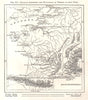 Navigation of Vessels at each Port. France. Sketch map 1885 old antique