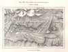 Val Piora and the Lukmanier. Switzerland. Sketch map 1885 old antique
