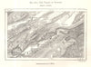 The Valley of Travers. Switzerland. Sketch map 1885 old antique plan chart