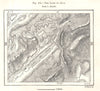 The Lake of Joux. Switzerland. Sketch map 1885 old antique plan chart