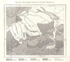 The Ancient Glaciers of Eastern Switzerland. Sketch map 1885 old antique