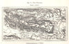 The Dobratsch. Austria. Sketch map 1885 old antique vintage plan chart