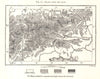 Roads Over The Alps. Europe. Sketch map 1885 old antique plan chart