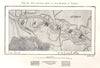 The Ancient Arms of the Danube at Vienna. Austria. Sketch map 1885 old