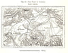 The Plain of Ljubljana. Slovenia. Sketch map 1885 old antique plan chart