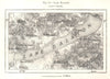 Lake Balaton. Hungary. Sketch map 1885 old antique vintage plan chart