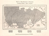The Slovaks of Hungary. Slovakia. Sketch map 1885 old antique plan chart