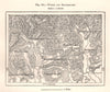 Woerth and Reichshoffen. Niederbronn. Bas-Rhin. Sketch map 1885 old